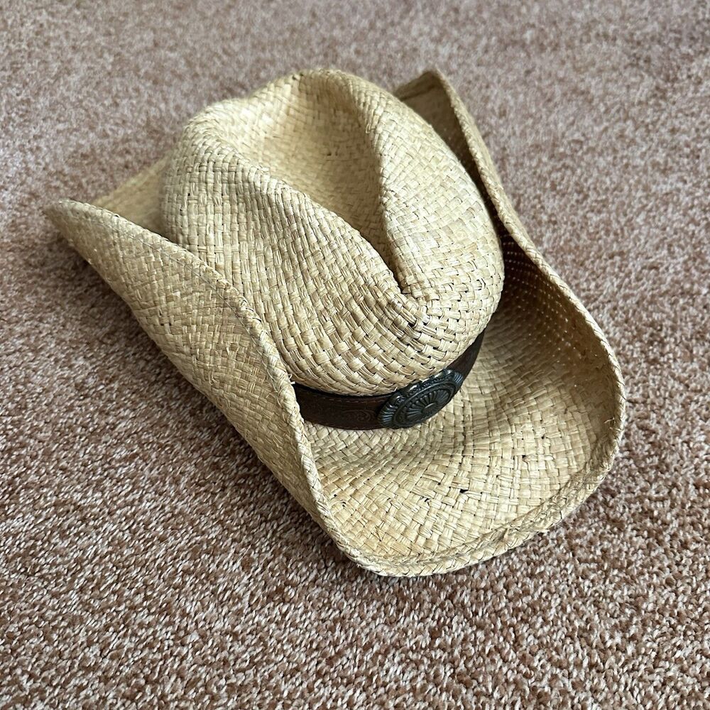 Scala Straw Hat Women’s One Size Western Festival Coastal Cowgirl Resort Eathy